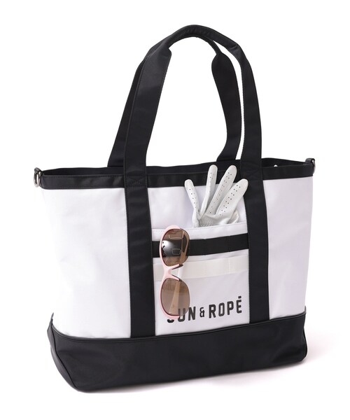 ROPE'（ロペ）の「ロゴ入りBIGトートバッグ（トートバッグ・レディース・ブラック/ホワイト/ライトグリーン・F）」の21枚目の写真