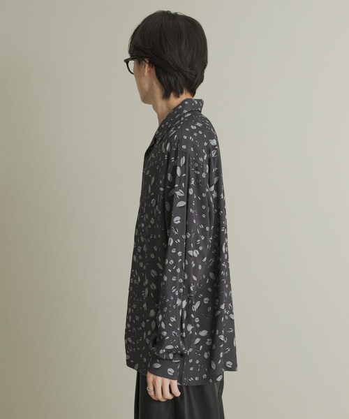 SENSE OF PLACE by URBAN RESEARCH(センスオブプレイスバイアーバンリサーチ)の「アソートパターンオープンカラーロングスリーブシャツ(シャツ/ブラウス・メンズ・BLK×CHA/L.BEG×GRN/NVY×BLU・M/L)」の14枚目の写真