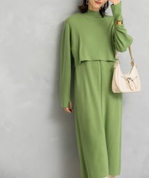 URBAN RESEARCH ROSSO | 静電防止レイヤードライクニットワンピース(ワンピース)