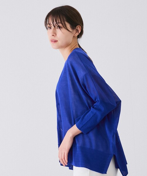 Jayro(ジャイロ)の「UVサラサラボックスシルエット前後差カーディガン(カーディガン/ボレロ・レディース・ブラック/ブラック系/ホワイト/ベージュ/ブルー/ピンク/キャメル/オレンジ・F)」の22枚目の写真