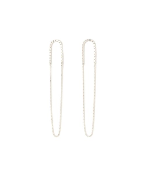 ADAM ET ROPE'(アダムエロペ)の「【SASKIA DIEZ(サスキア ディッツ)】FRING MIXED EARRINGS LOOP(ピアス(両耳用)・レディース・シルバー・F)」の1枚目の写真