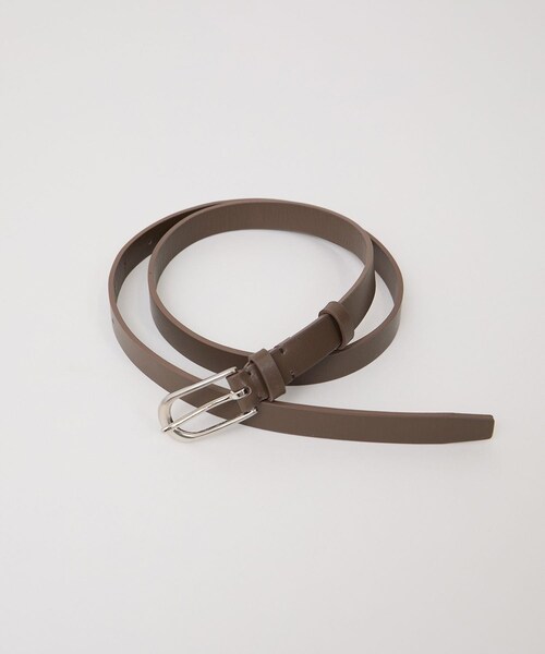 ADAM ET ROPE'（アダムエロペ）の「【W S（ドゥーブル）】レザーオーバルバックルベルト（ベルト・レディース・ブラック/ベージュ系・F）」の10枚目の写真