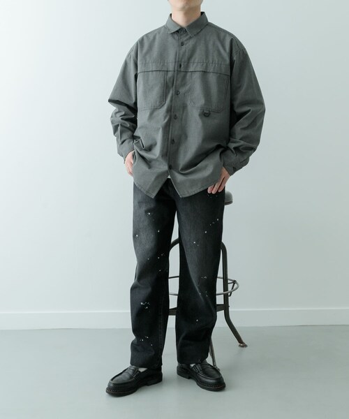 ITEMS URBANRESEARCH（アイテムズ アーバンリサーチ）の「11oz PAINT STRAIGHT DENIM（デニムパンツ・メンズ・BLU/BLK・M/L）」の18枚目の写真