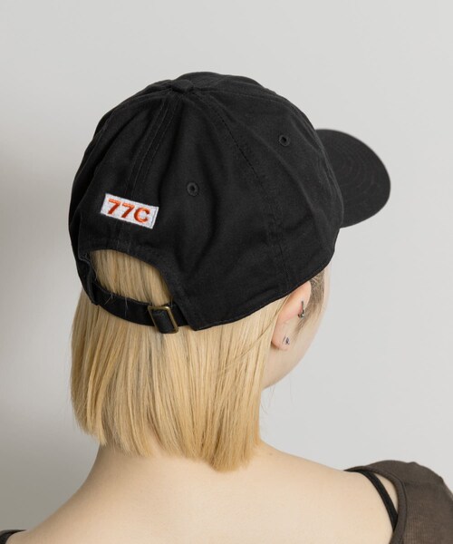 THE GOODLAND MARKET（ザグッドランドマーケット）の「77circa　original embroidery cap MIX UP（キャップ・レディース・black/navy・One）」の5枚目の写真