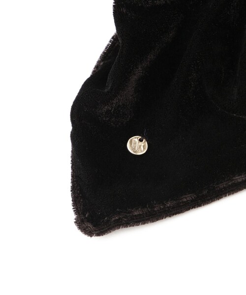 VIS（ビス）の「スクエアベロアシュシュ（シュシュ・レディース・ブラック/ダークブラウン・F）」の8枚目の写真