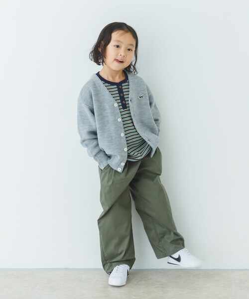 URBAN RESEARCH DOORS(アーバンリサーチドアーズ)の「『別注』PENNEYS×DOORS THE FOX Vネックカーディガン(KIDS)(カーディガン/ボレロ・キッズ・RED/BLUE/TOP GRAY・105/120/135)」の10枚目の写真