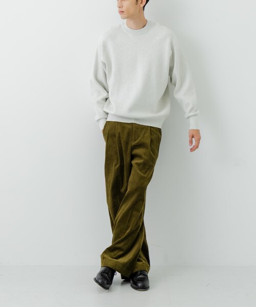URBAN RESEARCH(アーバンリサーチ)の「綿カシミヤスウェットニット(ニット/セーター・メンズ・GRAY/KHAKI/OATMEAL/NAVY・M/L)」の10枚目の写真