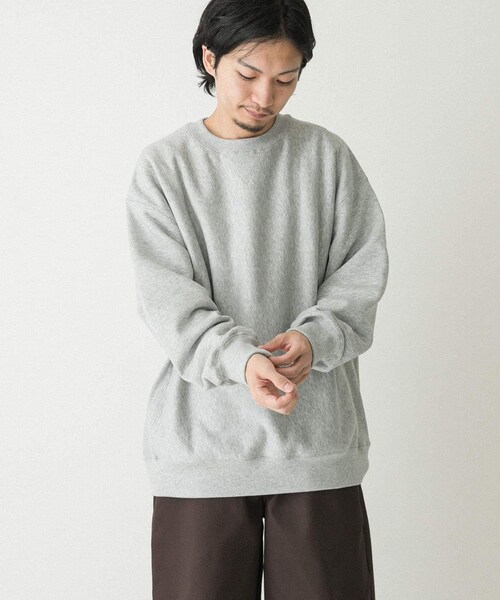 EKAL（エカル）の「QUICK DRY クルースウェット（スウェット・メンズ・グレー/ブラック・M/L）」の16枚目の写真