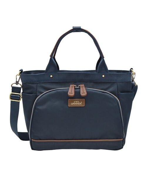 nissen（ニッセン）の「anello GRANDE（アネログランデ)エクレア 多機能2WAYトートバック（トートバッグ・メンズ・ベージュ/ブラック/グレー/ネイビー/ピンク・Y）」の4枚目の写真