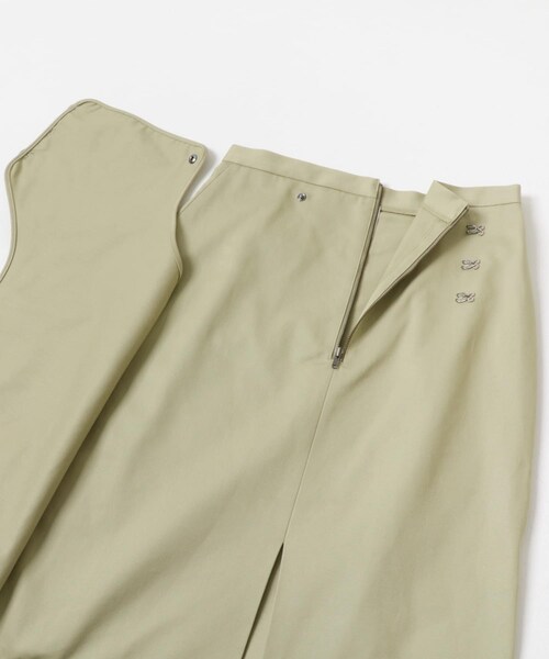 URBAN RESEARCH（アーバンリサーチ）の「TAN　LAYERED KNIT FRINGE SKIRT（スカート・レディース・BEIGE/BLACK・2）」の7枚目の写真