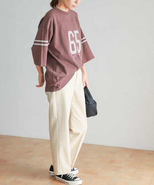 URBAN RESEARCH DOORS(アーバンリサーチドアーズ)の「ハイウエストチノパンツ(チノパンツ・レディース・BEIGE/L.BEIGE・S/M/L)」の8枚目の写真