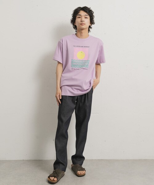 THE GOODLAND MARKET（ザグッドランドマーケット）の「ザ グッドランド マーケット　ORANGE SUNSHINE（Tシャツ/カットソー・メンズ・WHITE/PURPLE・S/M/L）」の21枚目の写真