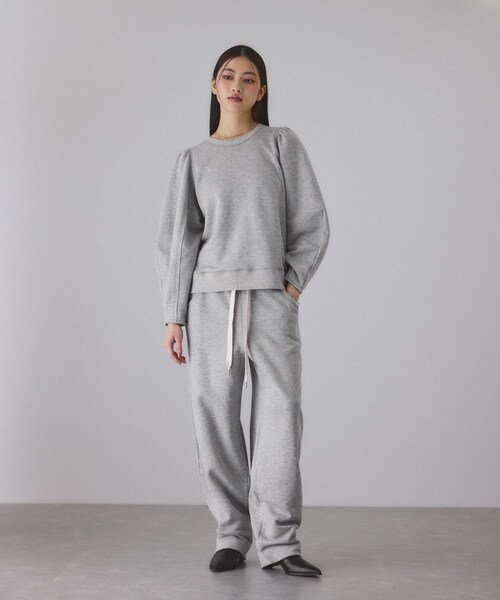 ADAM ET ROPE'(アダムエロペ)の「ウールミックスコクーンイージーパンツ(その他パンツ・レディース・グレー/キナリ系/サックス・36/38)」の8枚目の写真