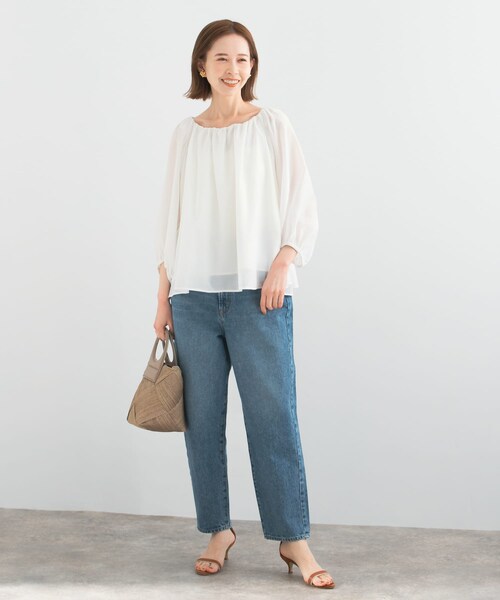 URBAN RESEARCH ROSSO（アーバンリサーチロッソ）の「2WAYオフショルブラウス（シャツ/ブラウス・レディース・white/black・FREE）」の10枚目の写真