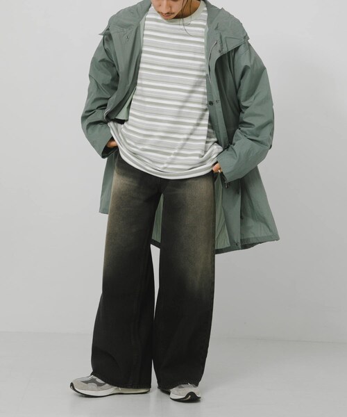 URBAN RESEARCH（アーバンリサーチ）の「POLYPLOID　MODS PARKA C（モッズコート・メンズ・BLACK/SAGE・3/4）」の19枚目の写真