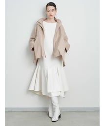 ELENDEEK | MATERIAL MIX FLARE HEM OP(ワンピース)
