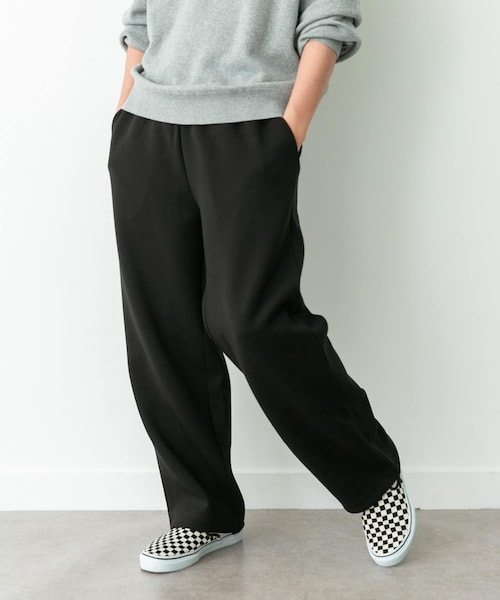 URBAN RESEARCH Sonny Label（アーバンリサーチサニーレーベル）の「リラックスワイドスウェットパンツ（スウェットパンツ・メンズ・ブラック/杢グレー・M/L）」の2枚目の写真