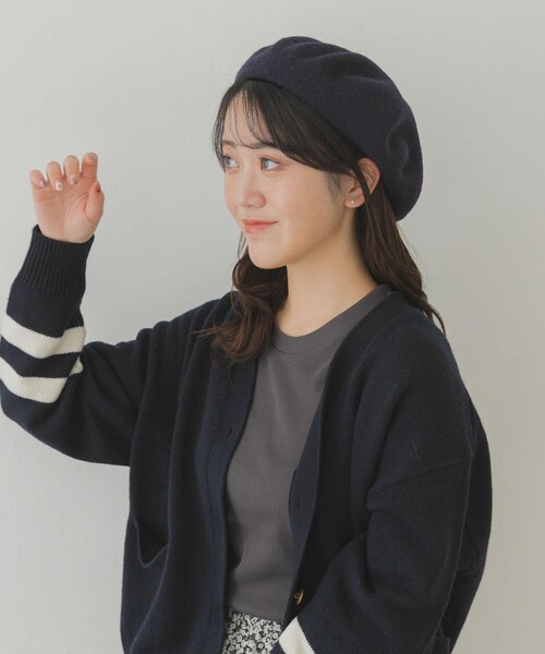 RODE SKO（ロデスコ）の「ウールベレー（ハンチング/ベレー帽・レディース・CHARCOAL/BLACK/NAVY・FREE）」の3枚目の写真
