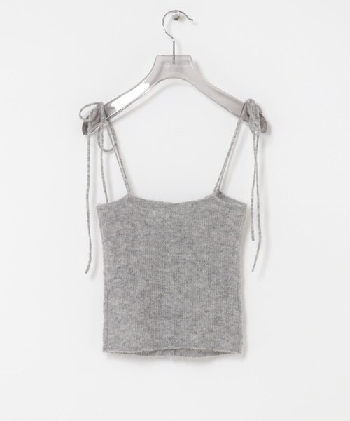 URBAN RESEARCH（アーバンリサーチ）の「シアーモヘヤキャミソール（ニット/セーター・レディース・L.GRAY/YELLOW/NAVY・Free）」の17枚目の写真