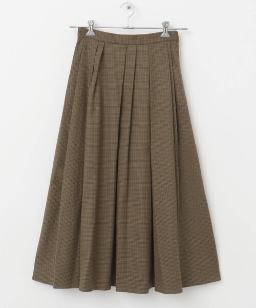 URBAN RESEARCH ROSSO（アーバンリサーチロッソ）の「ランダムプリーツスカート（スカート・レディース・greencheck/browncheck/gray・36/38）」の20枚目の写真