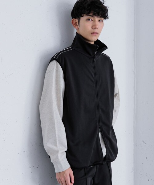 SENSE OF PLACE by URBAN RESEARCH（センスオブプレイスバイアーバンリサーチ）の「トラックジャージラインベスト（ベスト・メンズ・BLACK/BROWN・M/L）」の12枚目の写真