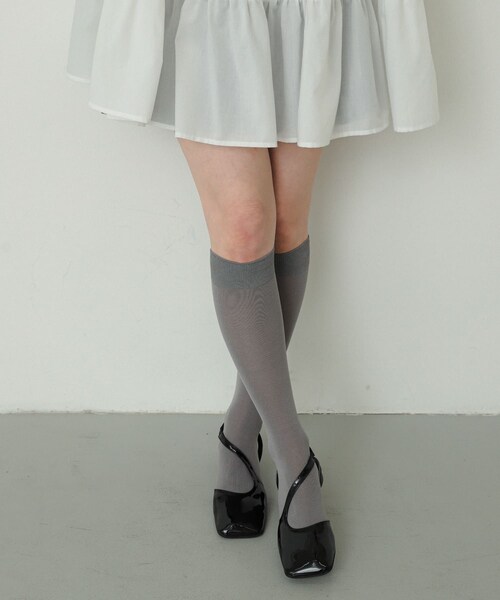 SENSE OF PLACE by URBAN RESEARCH（センスオブプレイスバイアーバンリサーチ）の「ハイソックス（その他・レディース・IVORY/GRAY・One）」の10枚目の写真