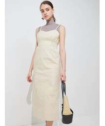 MERCURYDUO | サイドシャーリングタイトジャンスカ(ジャンパースカート)