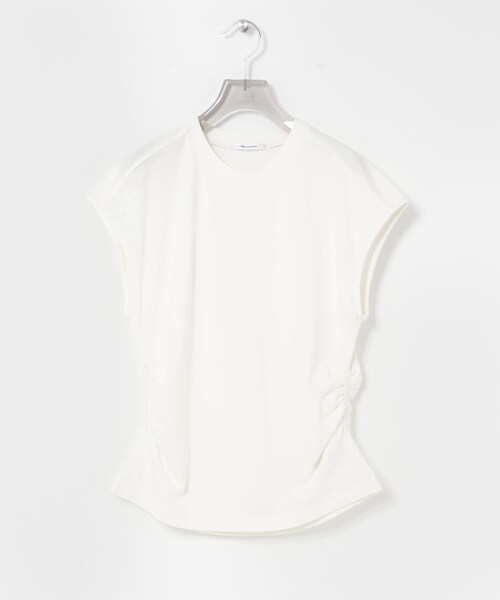 URBAN RESEARCH(アーバンリサーチ)の「サイドギャザーカットソー(Tシャツ/カットソー・レディース・OFF WHITE/BLACK/BROWN・Free)」の11枚目の写真