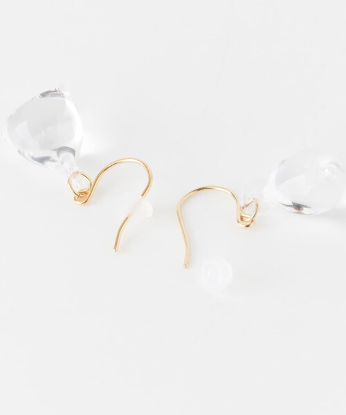 URBAN RESEARCH DOORS(アーバンリサーチドアーズ)の「『別注』HARIO Lampwork Factory×DOORS テトラピアス(ピアス(両耳用)・レディース・クリア・FREE)」の6枚目の写真