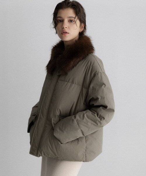 URBAN RESEARCH Sonny Label（アーバンリサーチサニーレーベル）の「グリーンダウンワークジャケット（その他アウター・レディース・ベージュ/カーキ/ネイビー・Free）」の17枚目の写真