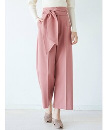 LAGUNAMOON | ウエストサッシュストレートワイドパンツ(その他パンツ)