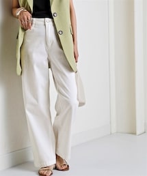 nissen | ゆるフィットワイドパンツ(股下68cm)<大きいサイズ有>(パンツ)