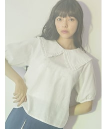 merry jenny | bigフリルカラーパフブラウス(シャツ/ブラウス)