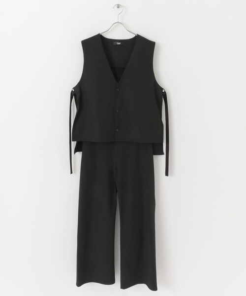 SENSE OF PLACE by URBAN RESEARCH（センスオブプレイスバイアーバンリサーチ）の「Uiscel　4WAYストレッチベストセットアップ（セットアップ・レディース・BLACK/KHAKI・S/M）」の11枚目の写真