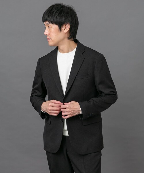 LIFE STYLE TAILOR　ブラッシュドツイルストレッチジャケット
