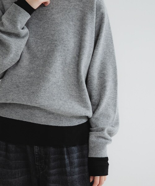 URBAN RESEARCH（アーバンリサーチ）の「強撚シアーカットソー（Tシャツ/カットソー・レディース・WHITE/BLACK/CHERRY RED/BROWN・FREE）」の16枚目の写真