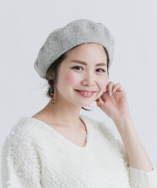 URBAN RESEARCH Sonny Label（アーバンリサーチサニーレーベル）の「Chloris for Sonny Label 　イタリア製ウールベレー帽∴（ハンチング/ベレー帽・レディース・レッド/ブラック/グレー/ベージュ・one）」の8枚目の写真