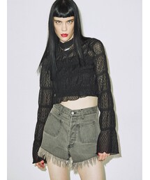 jouetie | シャーリングクロップドブラウス(シャツ/ブラウス)