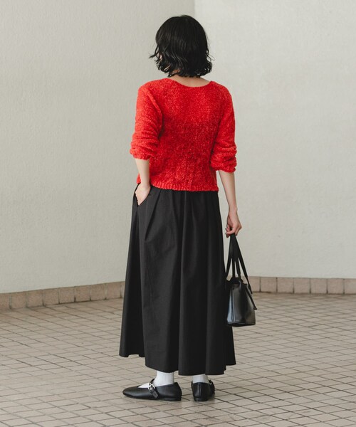 URBAN RESEARCH（アーバンリサーチ）の「レザーバレエシューズ（バレエシューズ・レディース・BLACK・23.5/24/24.5/25）」の8枚目の写真