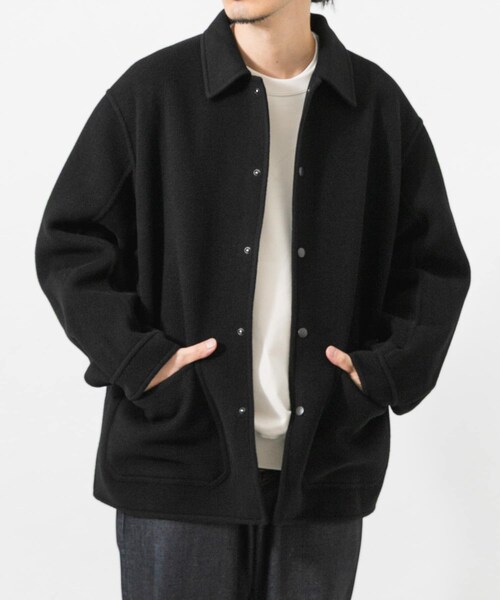 URBAN RESEARCH(アーバンリサーチ)の「『別注』FRAIZZOLI×URBAN RESEARCH REVER COVERALL JACKET(カバーオール・メンズ・BLACK/BROWN/廃盤・46/48/M/L)」の12枚目の写真
