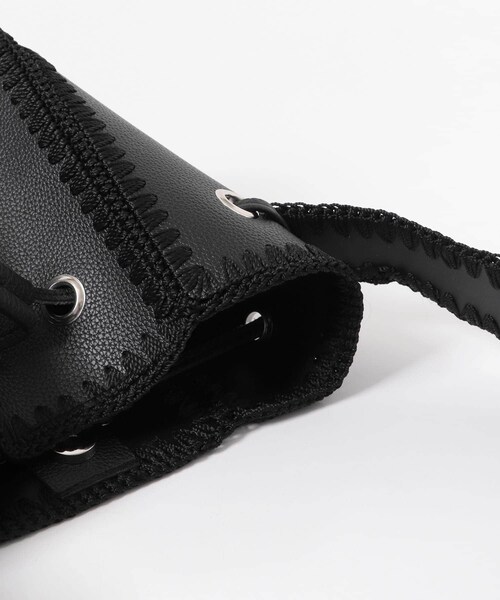 SENSE OF PLACE by URBAN RESEARCH（センスオブプレイスバイアーバンリサーチ）の「エンブロイダリーキンチャクバッグ（その他雑貨・レディース・BLACK/BROWN・one）」の12枚目の写真