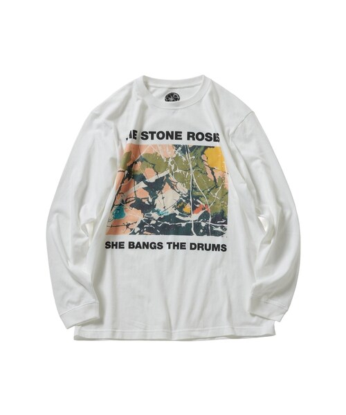 bonjour records（ボンジュールレコーズ）の「The Stone Roses/ザ・ストーン・ローゼス for bonjour records Official Long Sleeve T-shirt（Tシャツ/カットソー・レディース・ホワイト/ホワイト系/オフホワイト/キナリ・L/M/XL）」の11枚目の写真