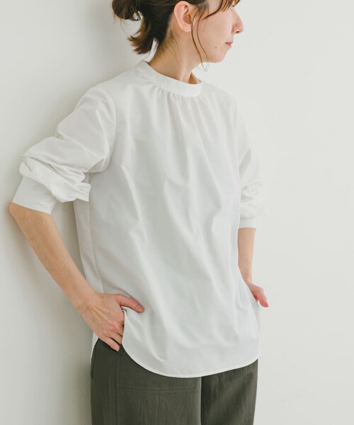 ITEMS URBANRESEARCH（アイテムズ アーバンリサーチ）の「ハイネックブラウス（シャツ/ブラウス・レディース・SRP/BLK/OFF・FREE）」の7枚目の写真