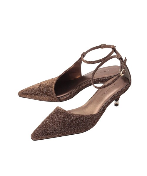 LAGUNAMOON（ラグナムーン）の「LADYアシンメトリーパンプス（その他シューズ・レディース・ブラック/ブロンズ・S/M）」の3枚目の写真