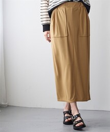 nissen | ＜大きいサイズ＞汗染みにくいひんやりポンチナロースカート（接触冷感・UVカット）(スカート)