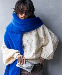 GEVS. | 大きいサイズフェイクファーカラーマフラーGEVS.(マフラー)