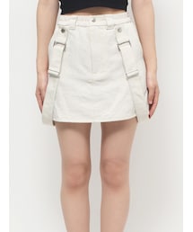 EMODA | ハングサスペンダーミニスカート(スカート)