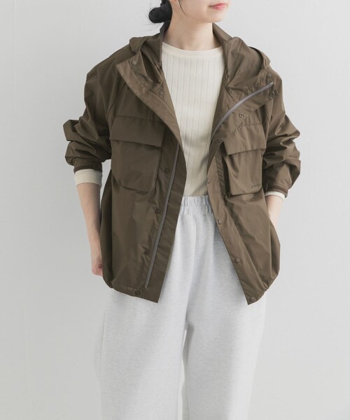 URBAN RESEARCH DOORS(アーバンリサーチドアーズ)の「『別注』Snow Peak Apparel×DOORS U.L.DOUBLEWEAVEPARKER(テーラードジャケット・レディース・PINK/BROWN/IVORY・One)」の16枚目の写真