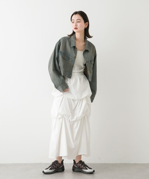 SENSE OF PLACE by URBAN RESEARCH(センスオブプレイスバイアーバンリサーチ)の「『別注』Lee101×SENSE OF PLACE JACKET(デニムジャケット・レディース・BROWN/GREEN・FREE)」の11枚目の写真