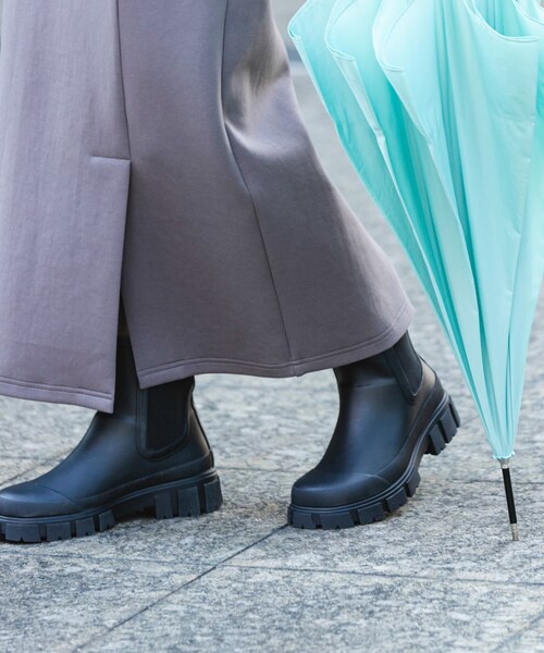 RODE SKO（ロデスコ）の「厚底サイドゴアラバーブーツ（レインシューズ・レディース・BLACK・36/37/38）」の8枚目の写真